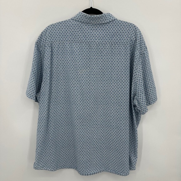 Flaherty Short-Sleeve Stretch Playa Shirt in Fishscale Redux Size XXL - Picture 6 of 8
